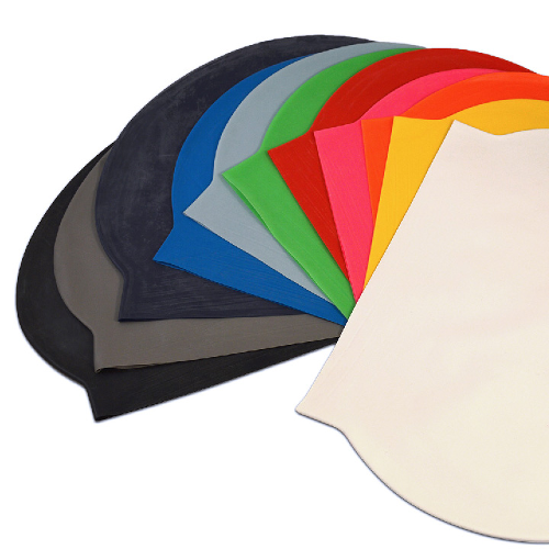 Fastsports-Bonnets de natation avec impression couleur ou noir et blanc bonnetSilicone